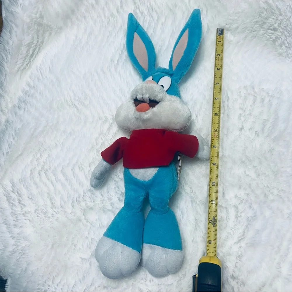 Vintage Tiny Toon Buster Bunny Blue and Red Stuffed Toy